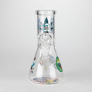 8" R&M Cartoon Beaker Glass Bong | 14mm Bowl Joint Glass Bong Bongzie Smokes