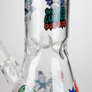 8" R&M Cartoon Beaker Glass Bong | 14mm Bowl Joint Glass Bong Bongzie Smokes