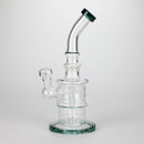 11" Glass Bong with Water Diffuser | 14mm Bowl Joint | Stemless Design Glass Bong Bongzie Smokes