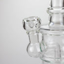 11" Glass Bong with Water Diffuser | 14mm Bowl Joint | Stemless Design Glass Bong Bongzie Smokes