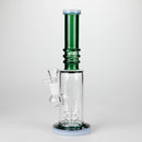 11" Colour Tube Glass Bong with Water Diffuser | 14mm Bowl Joint | Stemless Design Glass Bong Bongzie Smokes Green