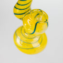 6.5" Single Chamber Fancy Bubbler – Unique Colors and Designs Glass Pipe Bongzie Smokes