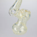 6" Single Chamber Bubbler – Assorted Colors and Designs Glass Pipe Bongzie Smokes