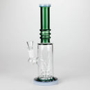 11" Colour Tube Glass Bong with Water Diffuser | 14mm Bowl Joint | Stemless Design Glass Bong Bongzie Smokes