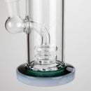 11" Colour Tube Glass Bong with Water Diffuser | 14mm Bowl Joint | Stemless Design Glass Bong Bongzie Smokes