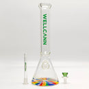 Wellcan | 15" 7mm Psychedelic Thickened Beaker Glass Bong Glass Bong Super Supplys Inc