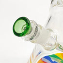 Wellcan | 15" 7mm Psychedelic Thickened Beaker Glass Bong Glass Bong Super Supplys Inc