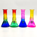6" Colorful Gradient Beaker Waterpipe 10Pcs/Box Glass Bong Super Supplys Inc