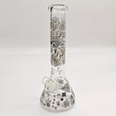 14" Glow in the dark 5mm Beaker Glass Bong Glass Bong Super Supplys Inc A