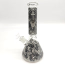 14" Glow in the dark 5mm Beaker Glass Bong Glass Bong Super Supplys Inc