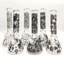 14" Glow in the dark 5mm Beaker Glass Bong Glass Bong Super Supplys Inc