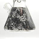 14" Glow in the dark 5mm Beaker Glass Bong Glass Bong Super Supplys Inc