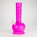 HIT | 12" Silicone Round Water Pipe - with Glass Bowl and Downstem Resin · Silicone · Plastic Bong NIBO Distribution Purple
