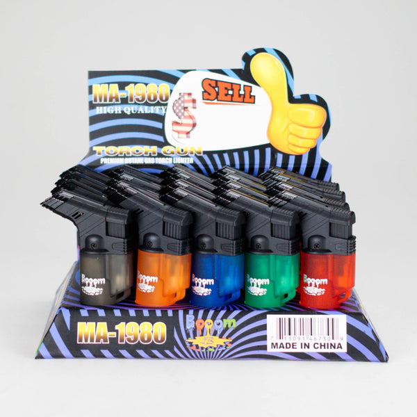 O BOOOM | Refillable Mini Torch Lighter Rupper [MA-1980] – 20 Count Display
