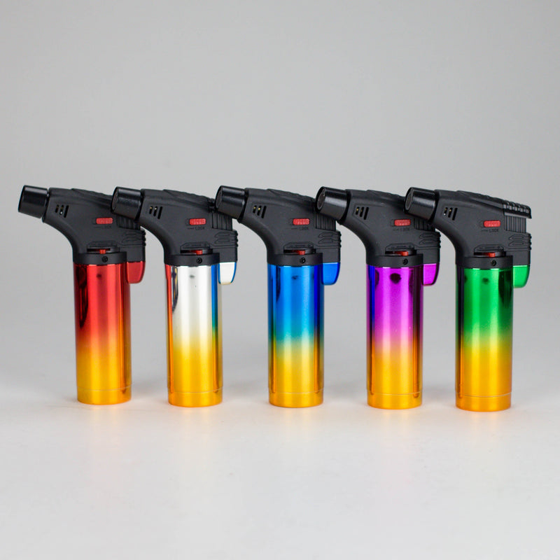BOOOM | Refillable Torch Lighter Golden [YO-2005] – 15 Count Display Torch Canadian Distributor