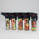 BOOOM | Refillable Torch Lighter [YO-1027] – 15 Count Display Torch Canadian Distributor Rasta Man (Design A)