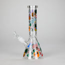 10" Glow PinePop Glass Bong – 5mm Thick Glass, Glow-in-the-Dark Pineapple Design Glass Bong DY Glass