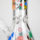10" Glow PinePop Glass Bong – 5mm Thick Glass, Glow-in-the-Dark Pineapple Design Glass Bong DY Glass