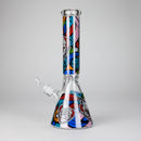 13.5" PsyClown Glass Bong – 7mm Thick Glass, Bold Psychedelic Clown Design Glass Bong DY Glass