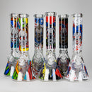13.5" PsyClown Glass Bong – 7mm Thick Glass, Bold Psychedelic Clown Design Glass Bong DY Glass