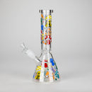 10" GlowShroom Glass Bong – 5mm Thick Glass, Glow-in-the-Dark Mushroom Design Glass Bong DY Glass