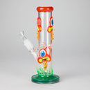 8.5" PsyTotem Glass Bong – 5mm Thick Glass, Tribal Totem Design Glass Bong DY Glass