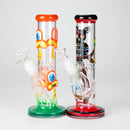 8.5" PsyTotem Glass Bong – 5mm Thick Glass, Tribal Totem Design Glass Bong DY Glass