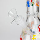 10" GlowShroom Glass Bong – 5mm Thick Glass, Glow-in-the-Dark Mushroom Design Glass Bong DY Glass