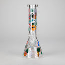 10" Glow PinePop Glass Bong – 5mm Thick Glass, Glow-in-the-Dark Pineapple Design Glass Bong DY Glass
