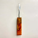 VOW | Olive Wood Epoxy Dabber - Type B – Handcrafted, Durable, and Stylish Cap · Dabber · Insert · Clip · Nail Variety Olive Wood Orange