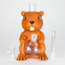 9" Arsenal Beaver Buddy Waterpipe – Brown [SMKZ184] Resin · Silicone · Plastic Bong Canadian Distributor