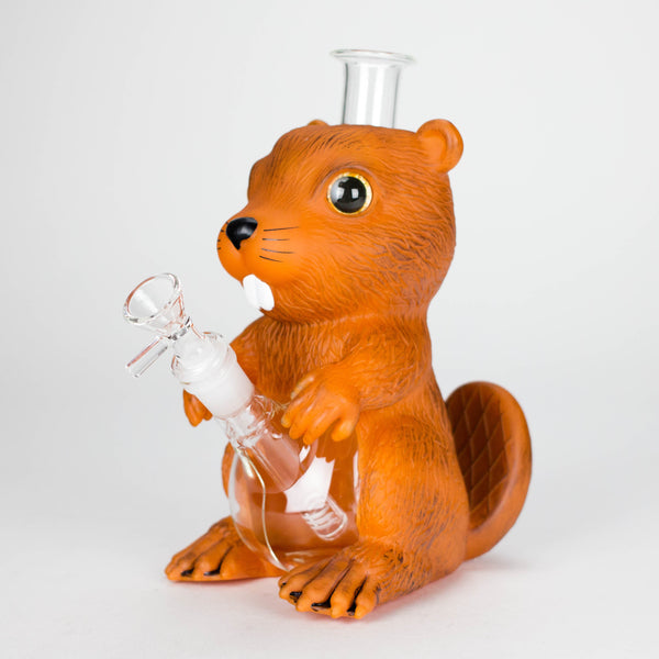 9'' Vinyl Beaver Buddy Water Pipe Resin · Silicone · Plastic Bong JJ Distribution