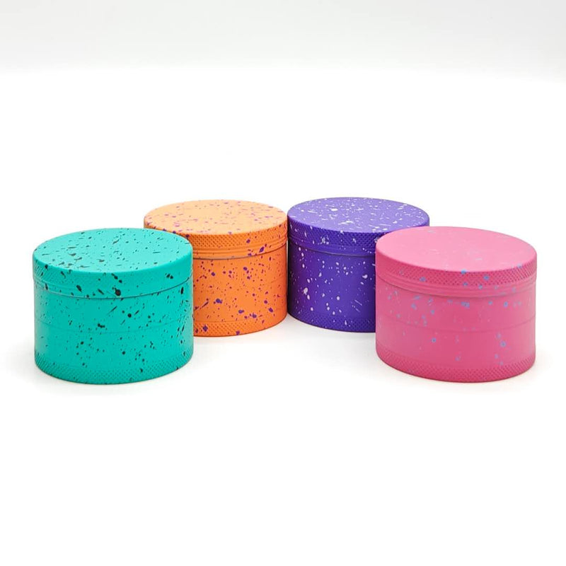 63*42mm 4 Layes Snow Design Metal Grinder Box Of 6 Display Pack Super Supplys Inc