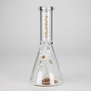 Karma | 9" Skinny Beaker Glass Bong Glass Bong Maq Distributors Woodgrain