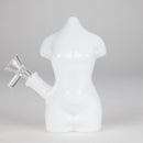 5.5" Curvy Glass Bong Glass Bong JJ Distribution White