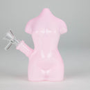 5.5" Curvy Glass Bong Glass Bong JJ Distribution Pink