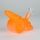 8.5" Neon Cannon Glass Bong Glass Bong JJ Distribution Orange