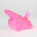 8.5" Neon Cannon Glass Bong Glass Bong JJ Distribution Pink