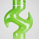 12" Zic-Zac Glass Water Pipe with Dome Percolator | Assorted Colors Glass Bong RMG WHOLESALE