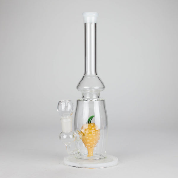 13" Glass Water Pipe with Pineapple Diffuser -Assorted Colors Glass Bong RMG WHOLESALE