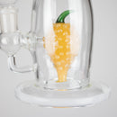 13" Glass Water Pipe with Pineapple Diffuser -Assorted Colors Glass Bong RMG WHOLESALE