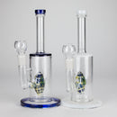 10" Glass Water Pipe with Fish Water Diffuser – Assorted Colors Glass Bong RMG WHOLESALE