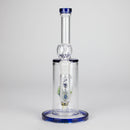 10" Glass Water Pipe with Fish Water Diffuser – Assorted Colors Glass Bong RMG WHOLESALE