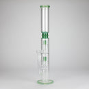 18" Straight Glass Water Pipe with Dual Percolator – Assorted Colors Glass Bong RMG WHOLESALE