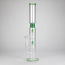 18" Straight Glass Water Pipe with Dual Percolator – Assorted Colors Glass Bong RMG WHOLESALE