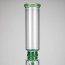 18" Straight Glass Water Pipe with Dual Percolator – Assorted Colors Glass Bong RMG WHOLESALE