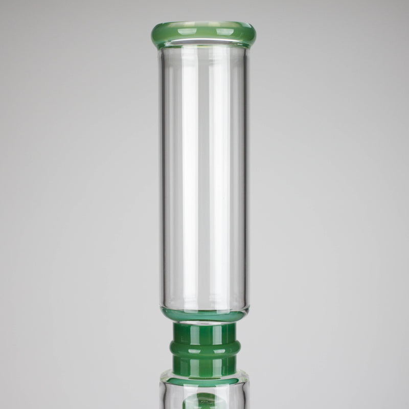 18" Straight Glass Water Pipe with Dual Percolator – Assorted Colors Glass Bong RMG WHOLESALE