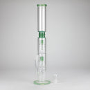 18" Straight Glass Water Pipe with Dual Percolator – Assorted Colors Glass Bong RMG WHOLESALE