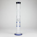 16.5" Straight Frosted Glass Bong with Dual Honeycomb Diffuser – Stemless Design Glass Bong RMG WHOLESALE