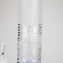 16.5" Straight Frosted Glass Bong with Dual Honeycomb Diffuser – Stemless Design Glass Bong RMG WHOLESALE